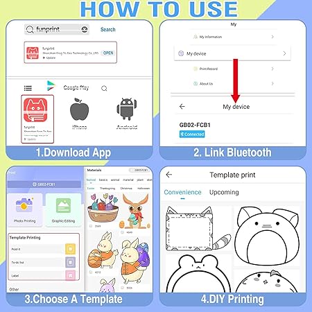 Mini Portable Printer – Cute Design, Wireless & Easy to Use