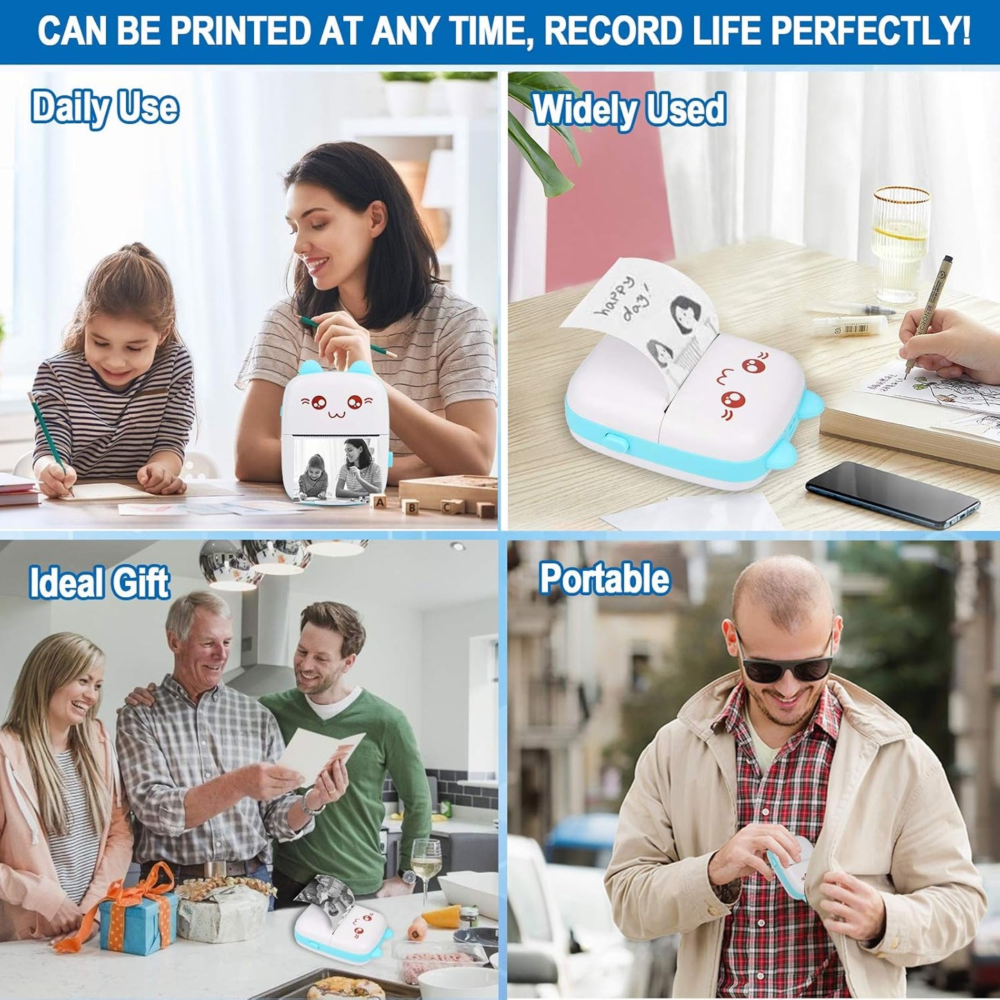 Mini Portable Printer – Cute Design, Wireless & Easy to Use