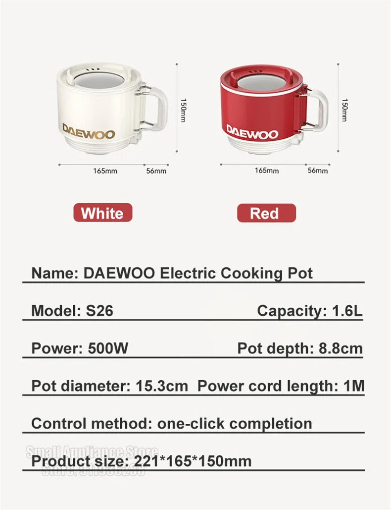 Multi-Functional Electric Cooker – Compact & Reliable