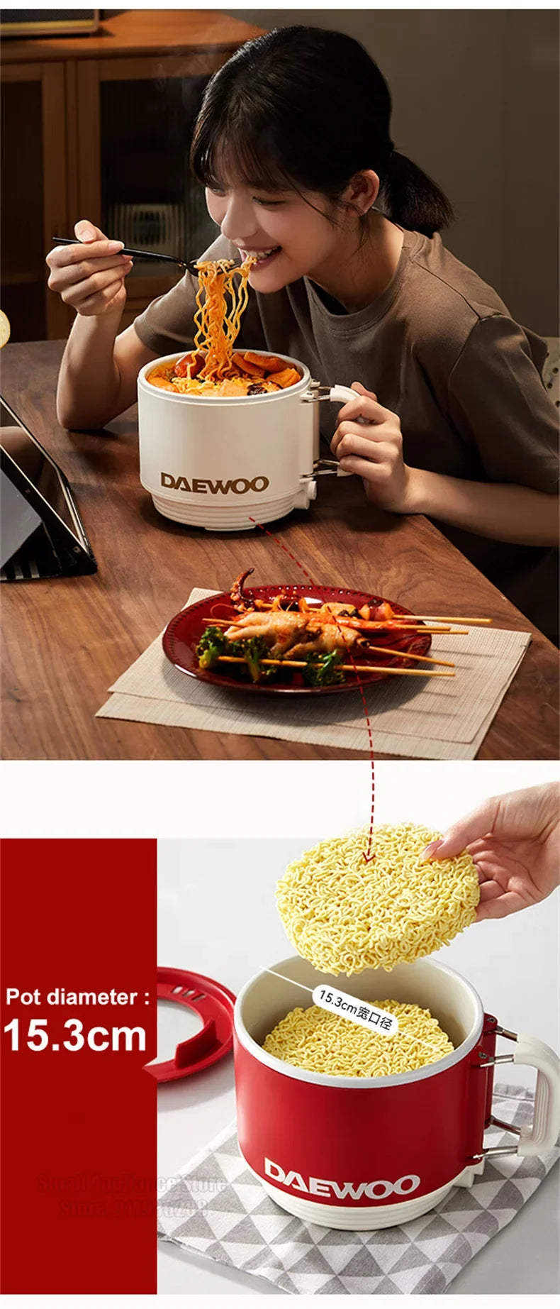 Multi-Functional Electric Cooker – Compact & Reliable