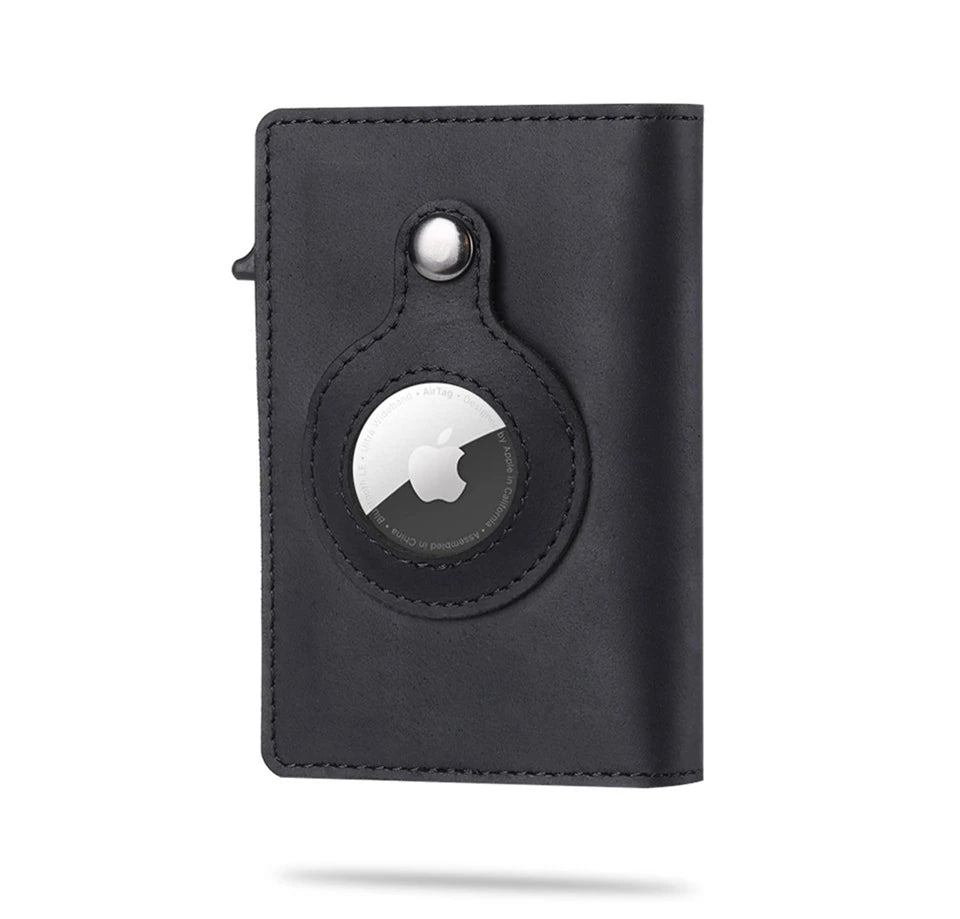 RFID Secure Wallet with AirTag Holder – Anti-Theft Design