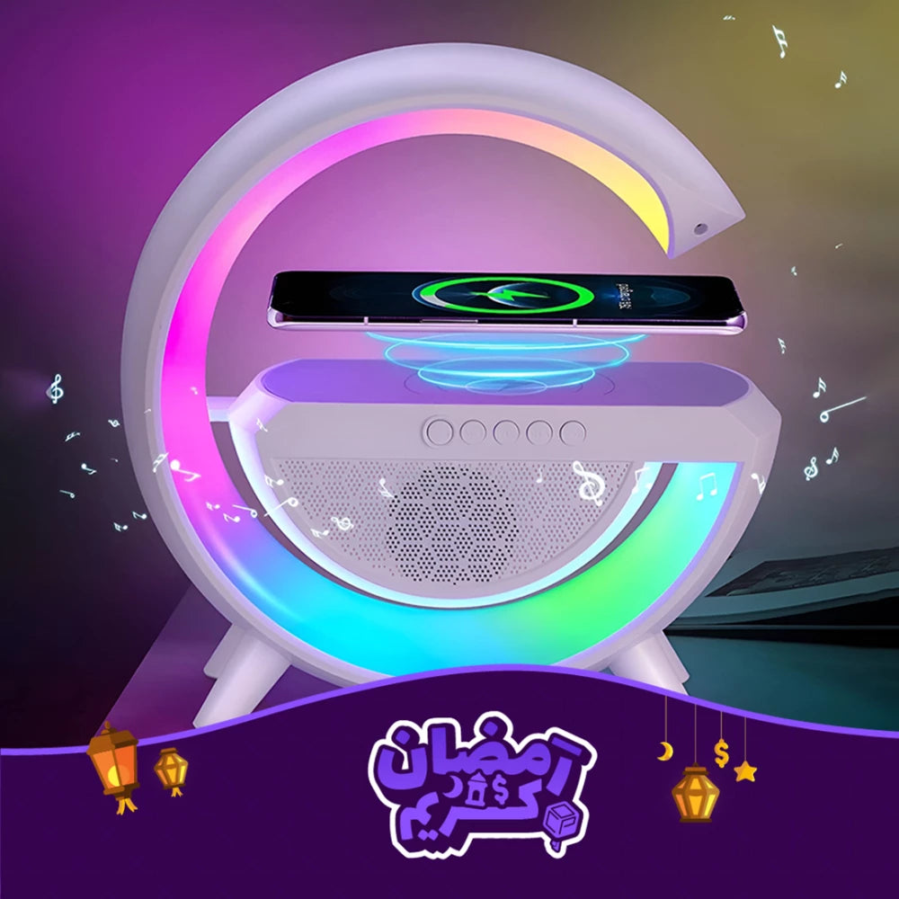 Smart Multi-Functional Speaker – Wireless Charging & Ambient Lighting