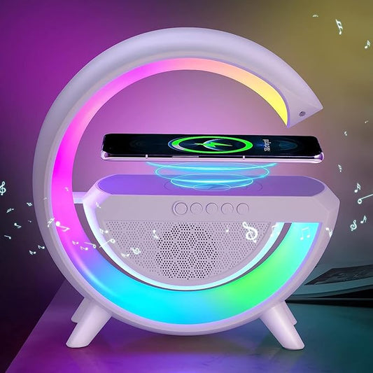 Smart Multi-Functional Speaker – Wireless Charging & Ambient Lighting