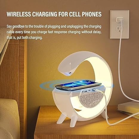Smart Multi-Functional Speaker – Wireless Charging & Ambient Lighting